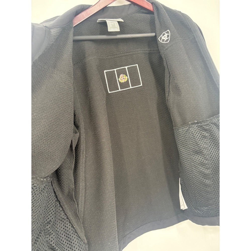 Ariat Black Softshell Jacket Mexico Flag Embroide… - image 4